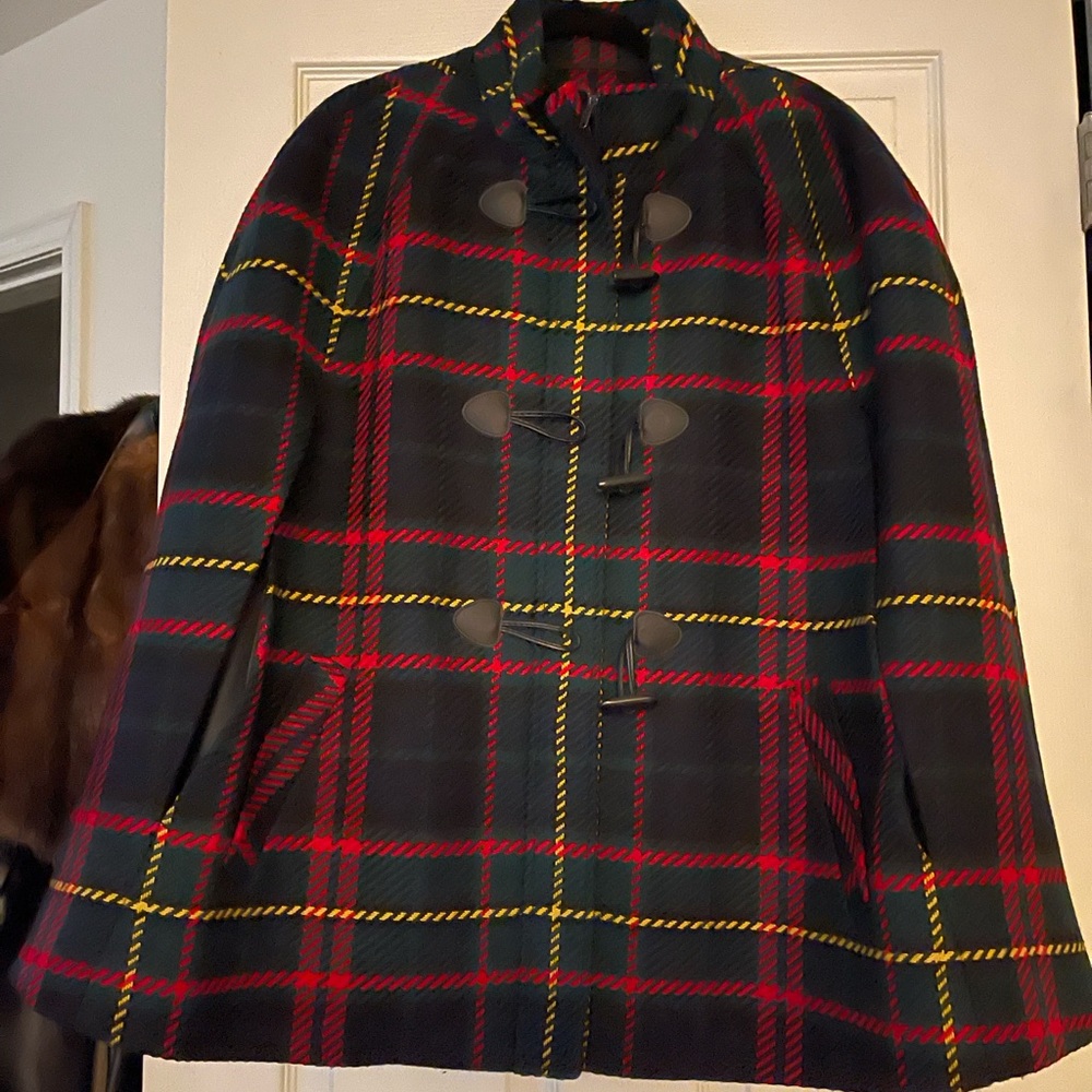Talbots Tartan Plaid Cape